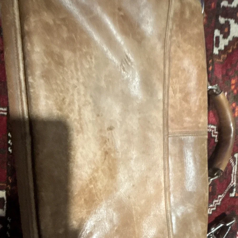 Vintage COACH Thompson Brown Glove Tanned Leather Executive Briefcase Bag F06455